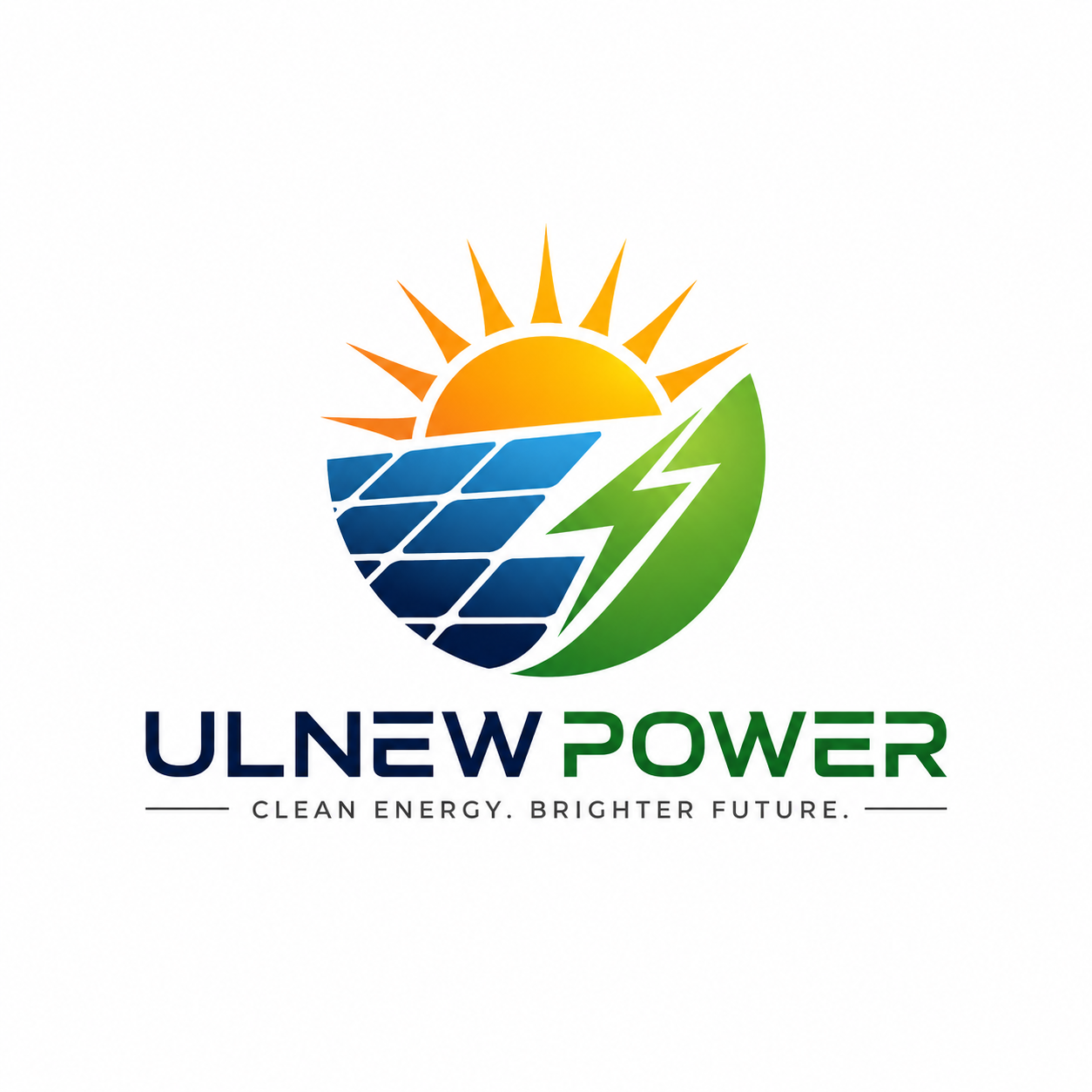 ULNEWPOWER clean energy brighter future logo